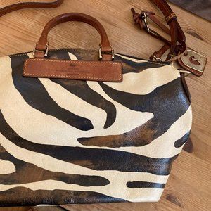 Dooney & Bourke Vintage Zebra Leather Bag